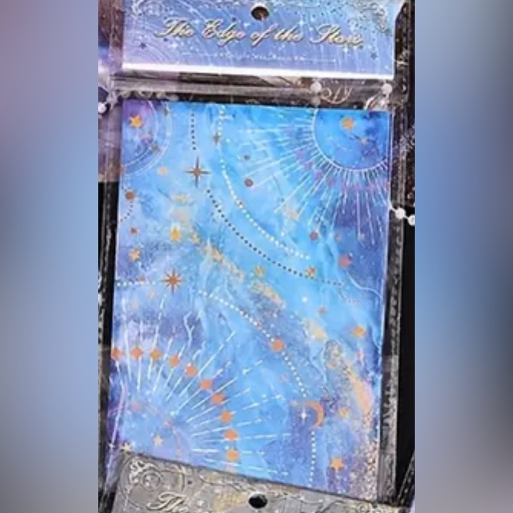 (3 for $20)15-Sheet Vintage Starry Night Scrapbooking Paper Set